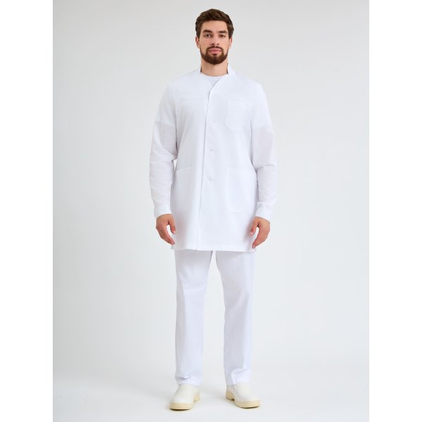 Халат мужской Глеб (тк.Смесовая,150), белый