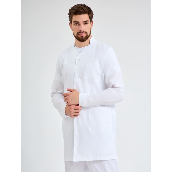 Халат мужской Глеб (тк.Смесовая,150), белый