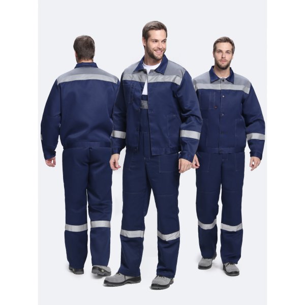 Костюм Лигор-2 СОП (тк.Смесовая,210) п/к, т.синий/серый