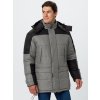 Куртка зимняя Премиум CH (тк.Мембрана), т.серый меланж/черный