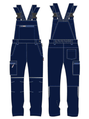 Полукомбинезон женский ProfLineSpecialist (тк.Смесовая,240), т.синий/васильковый