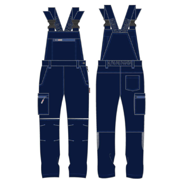 Полукомбинезон женский ProfLineSpecialist (тк.Смесовая,240), т.синий/васильковый