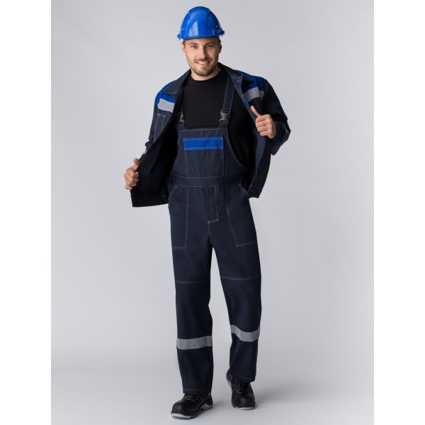 Костюм Липецк СОП (тк.Смесовая,260) п/к, т.синий/васильковый