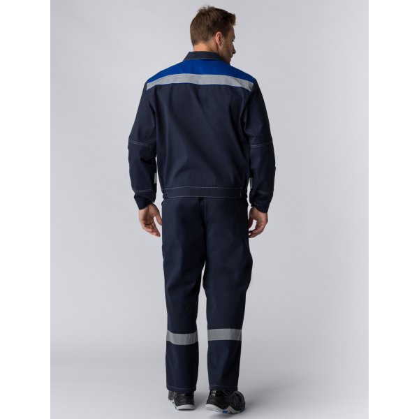 Костюм Липецк СОП (тк.Смесовая,260) п/к, т.синий/васильковый