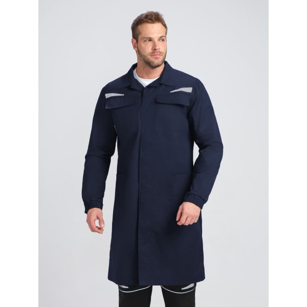 Халат ProfLineSpecialist (тк.Смесовая,240), т.синий