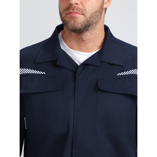 Халат ProfLineSpecialist (тк.Смесовая,240), т.синий