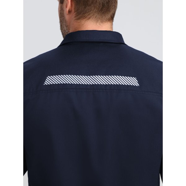 Халат ProfLineSpecialist (тк.Смесовая,240), т.синий