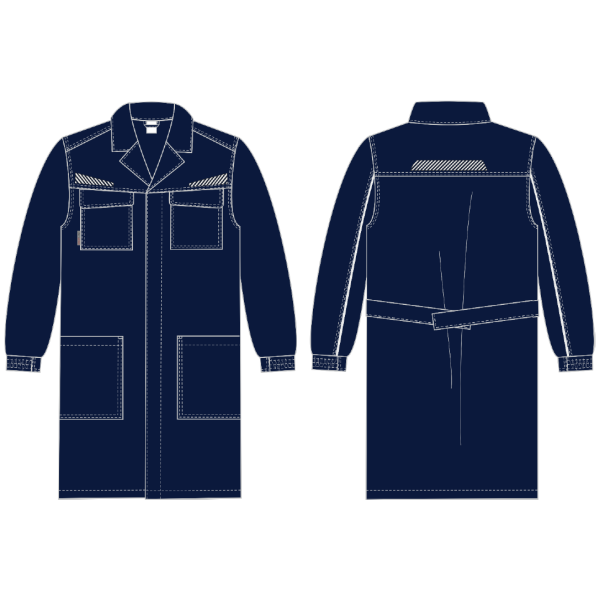 Халат ProfLineSpecialist (тк.Смесовая,240), т.синий