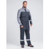 Костюм Бриготек-1 СОП (тк.Смесовая,260) брюки, т.серый/св.серый