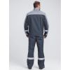Костюм Бриготек-1 СОП (тк.Смесовая,260) брюки, т.серый/св.серый