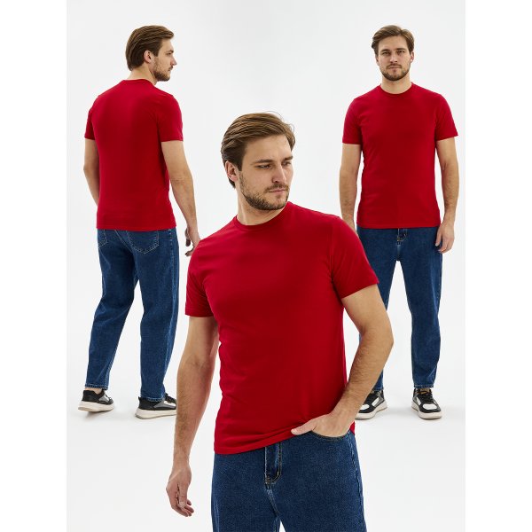 Футболка ProfLineBase (тк.Трикотаж,160), красный/2