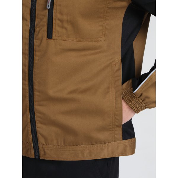 Куртка ProfLineSpecialist (тк.Смесовая,240), бежевый/черный