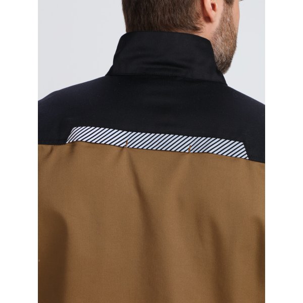 Куртка ProfLineSpecialist (тк.Смесовая,240), бежевый/черный