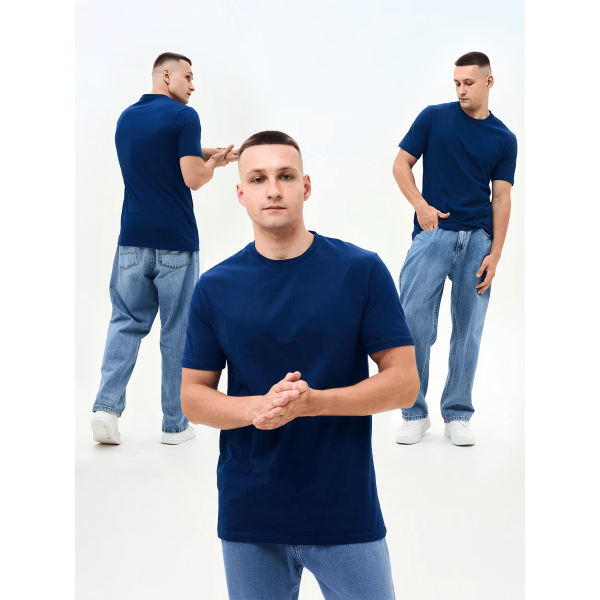 Футболка ProfLineBase (тк.Трикотаж,160), т.синий