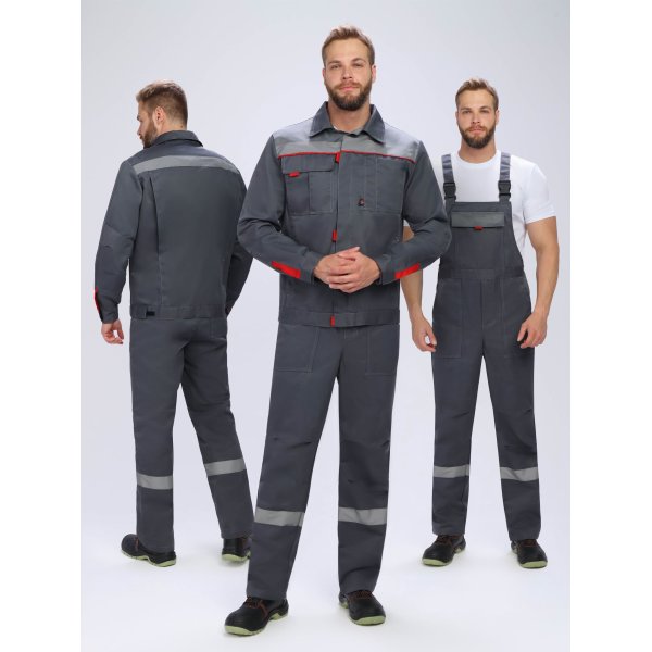 Костюм Флофт-2 СОП (тк.Смесовая,210) п/к, т.серый/серый