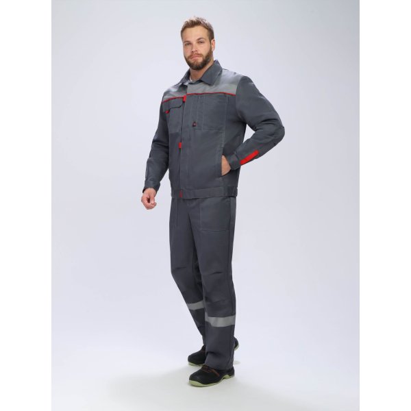 Костюм Флофт-2 СОП (тк.Смесовая,210) п/к, т.серый/серый