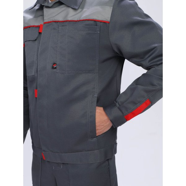 Костюм Флофт-2 СОП (тк.Смесовая,210) п/к, т.серый/серый