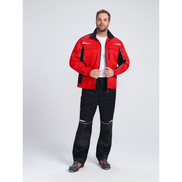 Костюм ProfLineSpecialist-1 (тк.Смесовая,240) брюки, красный/черный