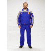 Костюм Драга-2 (тк.Смесовая МВО,240) п/к, васильковый/св.серый/оранжевый