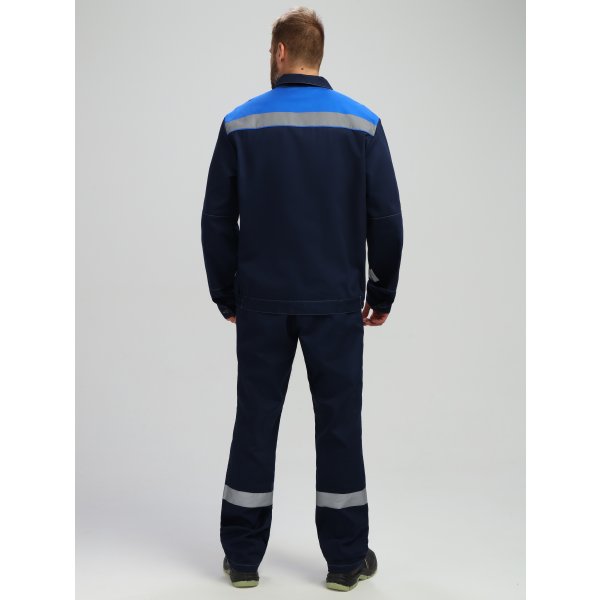 Костюм Лигор®-2 СОП (тк.Саржа,250) п/к, т.синий/васильковый