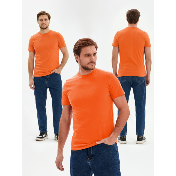Футболка ProfLineBase (тк.Трикотаж,160), оранжевый/2