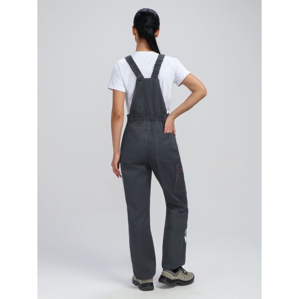 Полукомбинезон женский ProfLineSpecialist (тк.Смесовая,240), серый/розовый