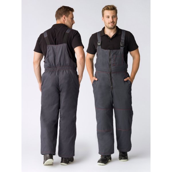 Полукомбинезон зимний Флофт (тк.Твил,210), т.серый