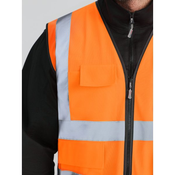 Жилет сигнальный ProfLineLeader СОП-4 (тк.Полиэфир,130), оранжевый