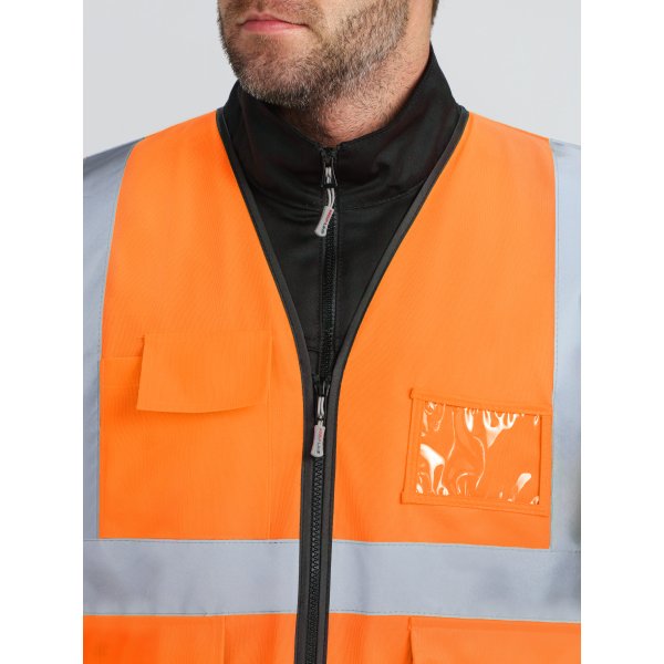 Жилет сигнальный ProfLineLeader СОП-4 (тк.Полиэфир,130), оранжевый