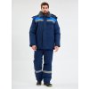 Костюм зимний Труженик-Ультра-2 СОП (тк.Смесовая,210) п/к, т.синий/васильковый