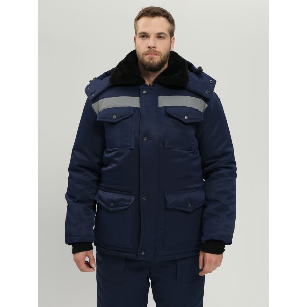 Костюм зимний Мерак-2 СОП (тк.Смесовая,210) п/к, т.синий