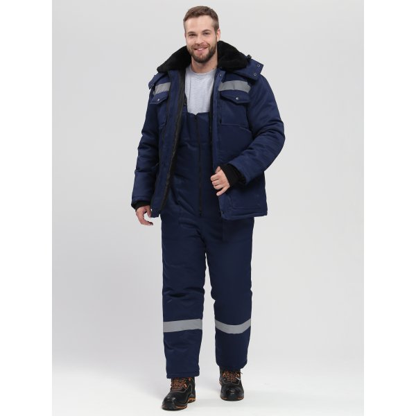 Костюм зимний Мерак-2 СОП (тк.Смесовая,210) п/к, т.синий