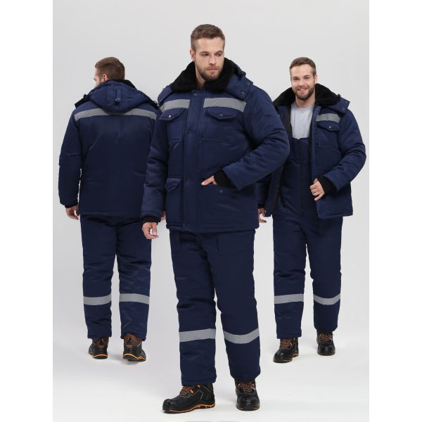 Костюм зимний Мерак-2 СОП (тк.Смесовая,210) п/к, т.синий