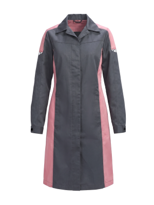 Халат женский ProfLineSpecialist (тк.Смесовая,240), серый/розовый