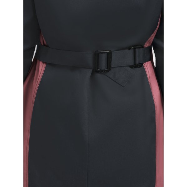 Халат женский ProfLineSpecialist (тк.Смесовая,240), серый/розовый