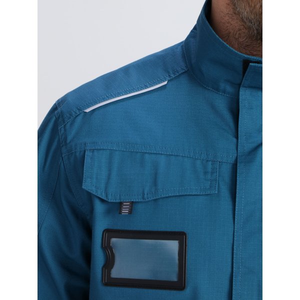 Куртка ProfLineSpecialist (тк.РипСтоп,240), циан/черный