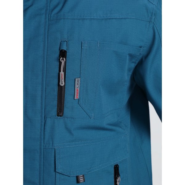 Куртка ProfLineSpecialist (тк.РипСтоп,240), циан/черный