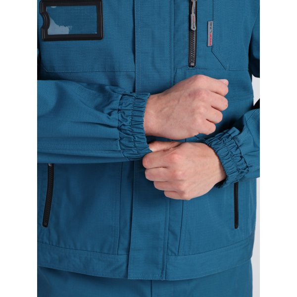 Куртка ProfLineSpecialist (тк.РипСтоп,240), циан/черный