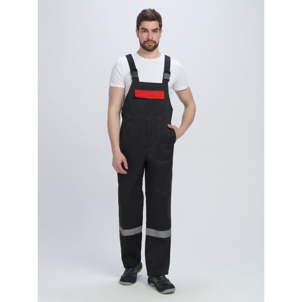 Костюм Лигор-2 СОП (тк.Смесовая,210) п/к, черный/красный