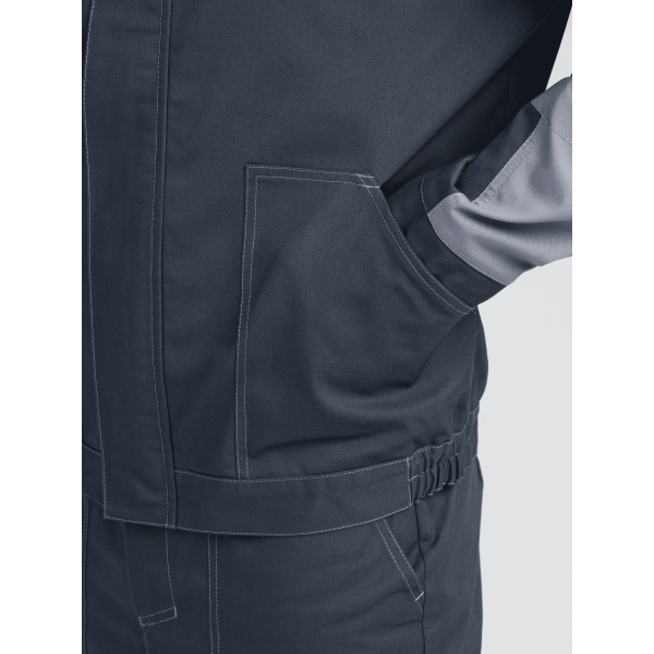 Костюм Бриготек-2 СОП (тк.Смесовая,260) п/к, т.серый/св.серый