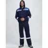 Костюм Нейч-2 СОП с капюшоном (тк.Смесовая,210) п/к, т.синий/васильковый