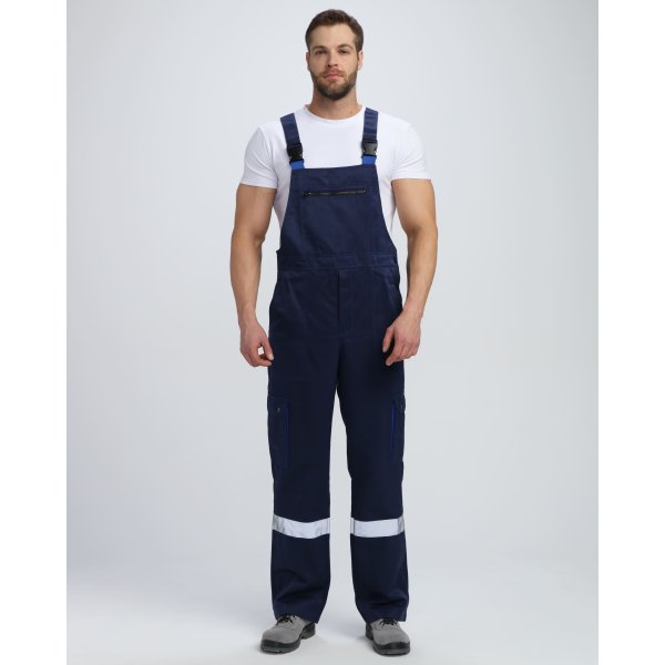 Костюм Нейч-2 СОП с капюшоном (тк.Смесовая,210) п/к, т.синий/васильковый