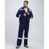 Костюм Нейч-2 СОП с капюшоном (тк.Смесовая,210) п/к, т.синий/васильковый