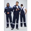 Костюм Нейч-2 СОП с капюшоном (тк.Смесовая,210) п/к, т.синий/васильковый
