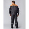 Костюм Лигор-2 СОП (тк.Смесовая,210) п/к, т.серый/оранжевый