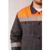 Костюм Лигор-2 СОП (тк.Смесовая,210) п/к, т.серый/оранжевый