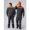 Костюм Лигор-2 СОП (тк.Смесовая,210) п/к, т.серый/оранжевый