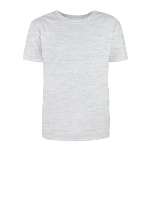 Футболка Премиум О-ворот (тк.Трикотаж, 155), серый меланж