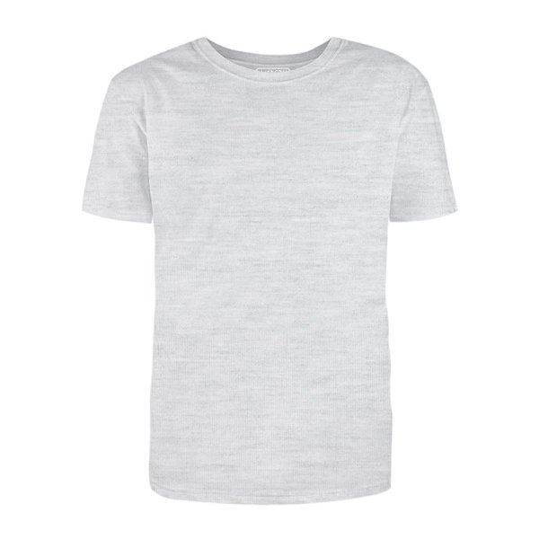 Футболка Премиум О-ворот (тк.Трикотаж, 155), серый меланж