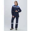 Костюм женский Весна-1 СОП CH (тк.Смесовая,210) брюки, т.синий/васильковый